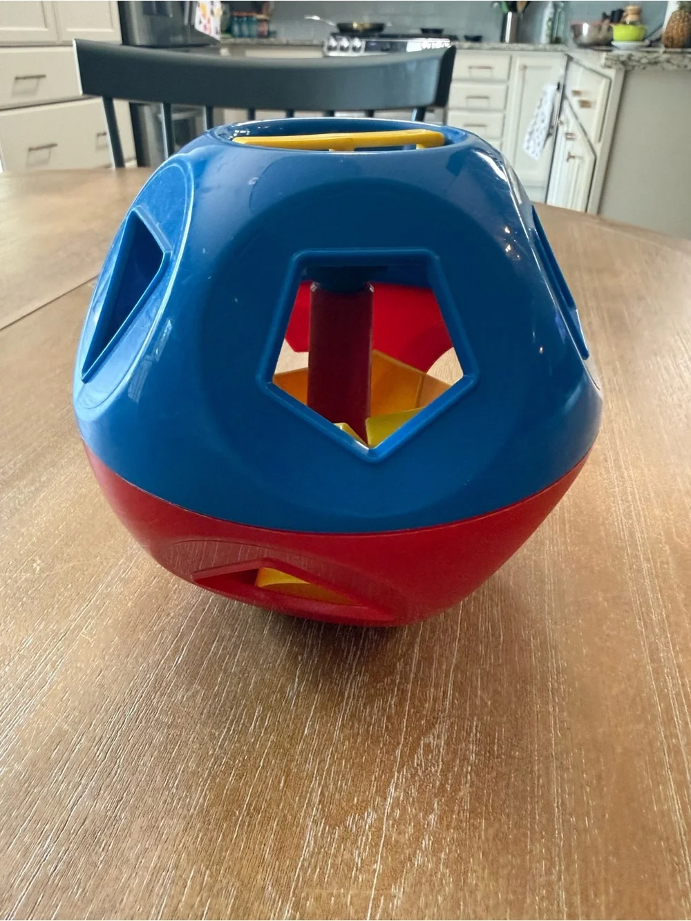 Disney Red & Blue Stacking Train with Yellow Shape Blocks